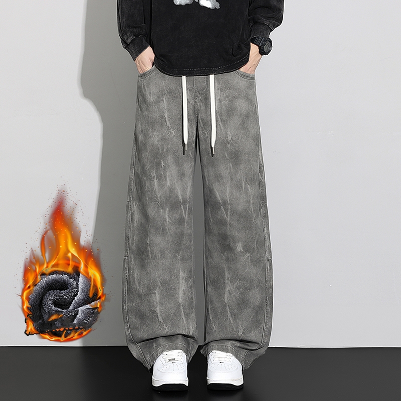 Streetwear Brand Clothing - 2026 남성용 루즈핏 코튼 팬츠 패션