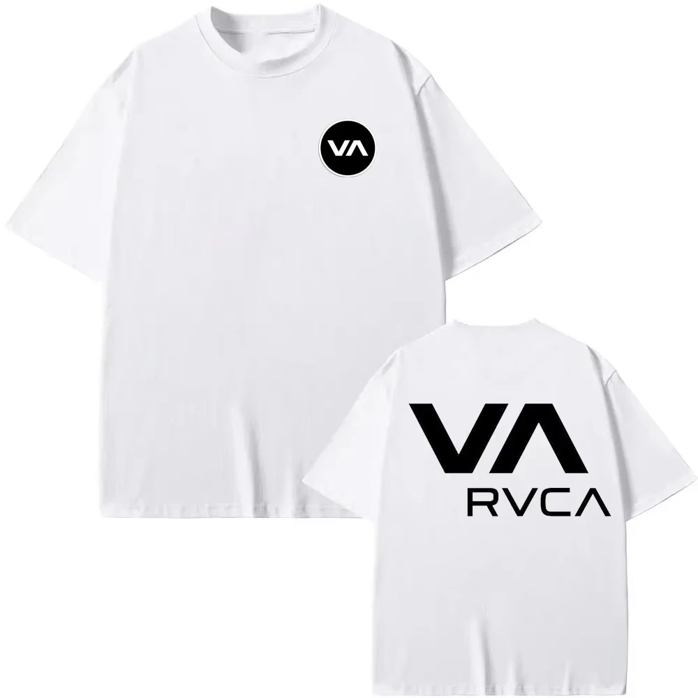RVCA T 셔츠 블랙 티 여름 코튼 티셔츠 여름 짧은 - Streetwear Brand Clothing 리뷰 및 가격